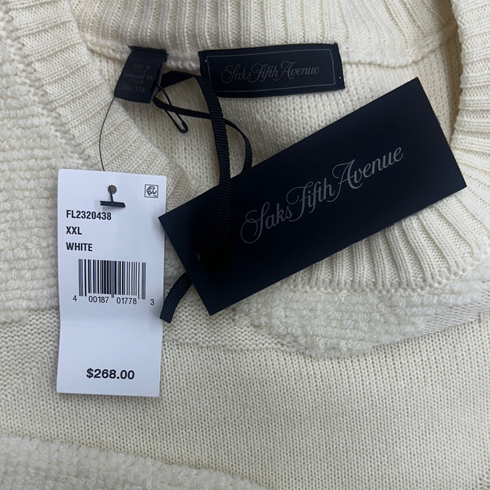 Beige Textured Knit Sweater